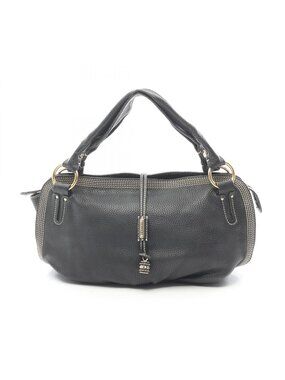 Celine Seri Handbag Black Leather